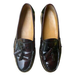 COLE HAAN Loafers Shoes Tassels Dark Burgundy Brown Men's‎ Size 11.5 B Business